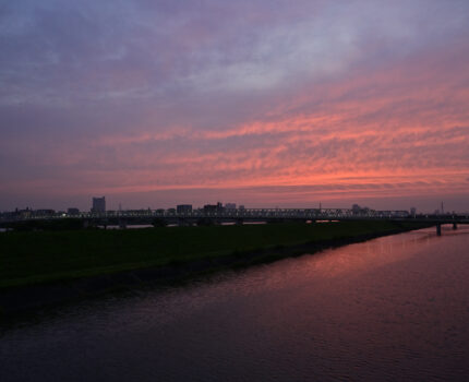 2022/06/16 荒川河川敷 夕焼け